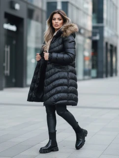 Dámská zimní bunda GLAMOUR FUSION černá FashionStreet TY3890z