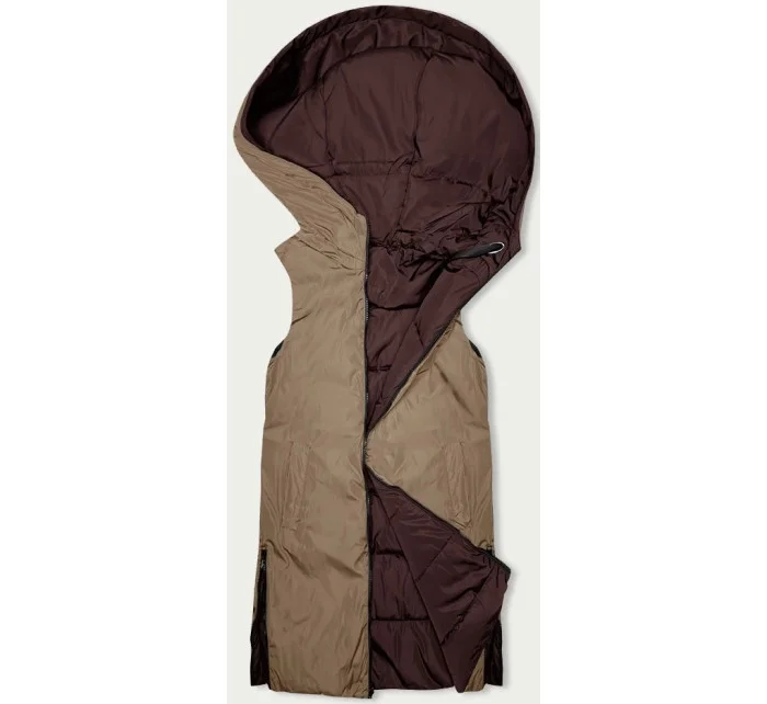 dlouhá dámská oboustranná vesta model 19576606 - S'WEST