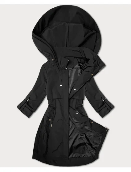 Černá dámská bunda s podšívkou model 21052960 - J.STYLE Černá dámská bunda s podšívkou model 21052960 - J.STYLE