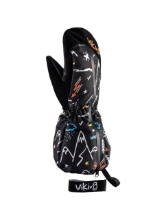 Dětské zimní rukavice Viking Snoppy Aqua Thermo Tex s membránou černé (125/23/2288/09)
