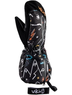 Dětské zimní rukavice Viking Snoppy Aqua Thermo Tex s membránou černé (125/23/2288/09)