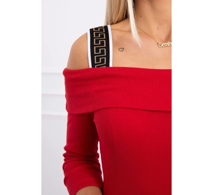 Šaty se širokými ramínky červené Šaty se širokými ramínky červené