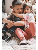 Dětské tenisky na suchý zip růžove Bernie