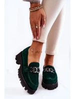 Semišové boty se zdobením Laura Messi 2489 zelene