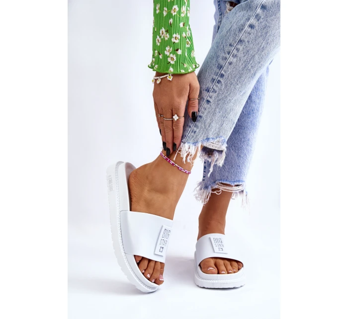 Dámské pantofle Big Star LL274428 Bílé Dámské pantofle Big Star LL274428 Bílé