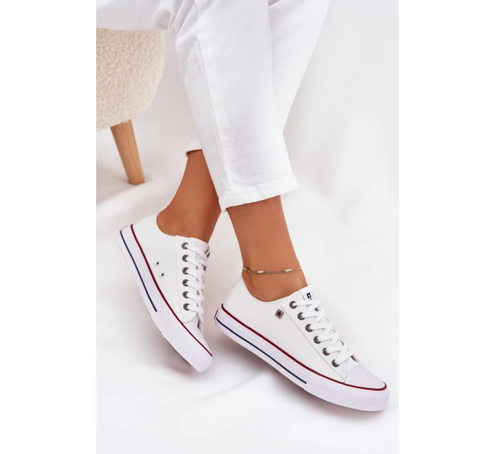 Dámské Nízké Tenisky Big Star DD274A232 Bílé Dámské Nízké Tenisky Big Star DD274A232 Bílé