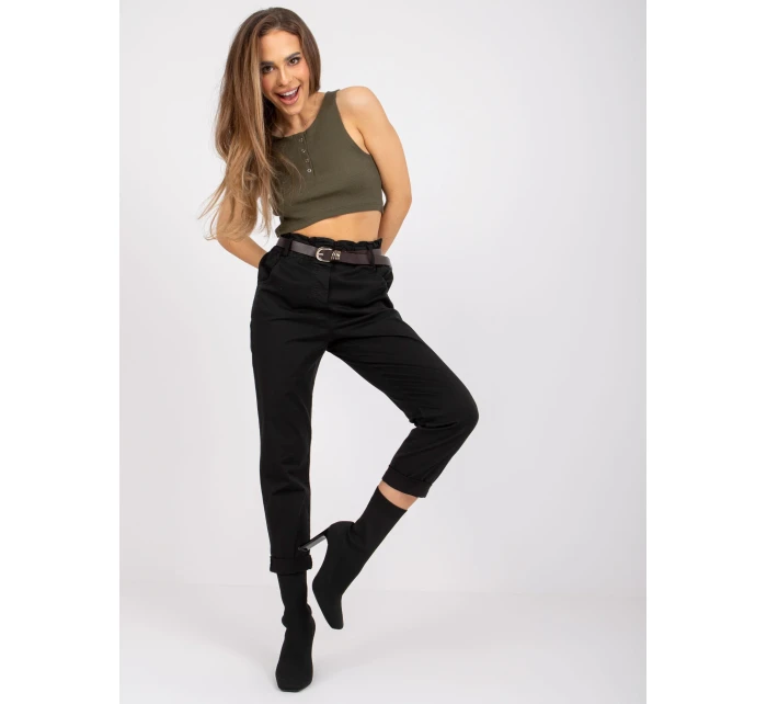 Spodnie DHJ SP model 20961798 czarny - FPrice Spodnie DHJ SP model 20961798 czarny - FPrice