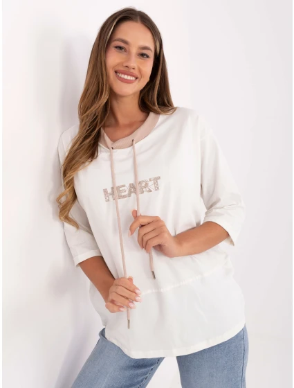 Bluzka RV BZ model 21406704 ecru - FPrice Bluzka RV BZ model 21406704 ecru - FPrice