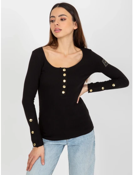 Dámská halenka TW BZ OB 048.08 černá - FPrice Dámská halenka TW BZ OB 048.08 černá - FPrice