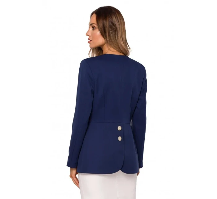 Frakční plášť M665  tmavě modrý - Moe