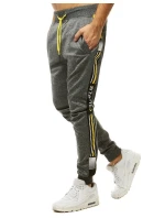 Pánské tmavě šedé tepláky Dstreet UX2779