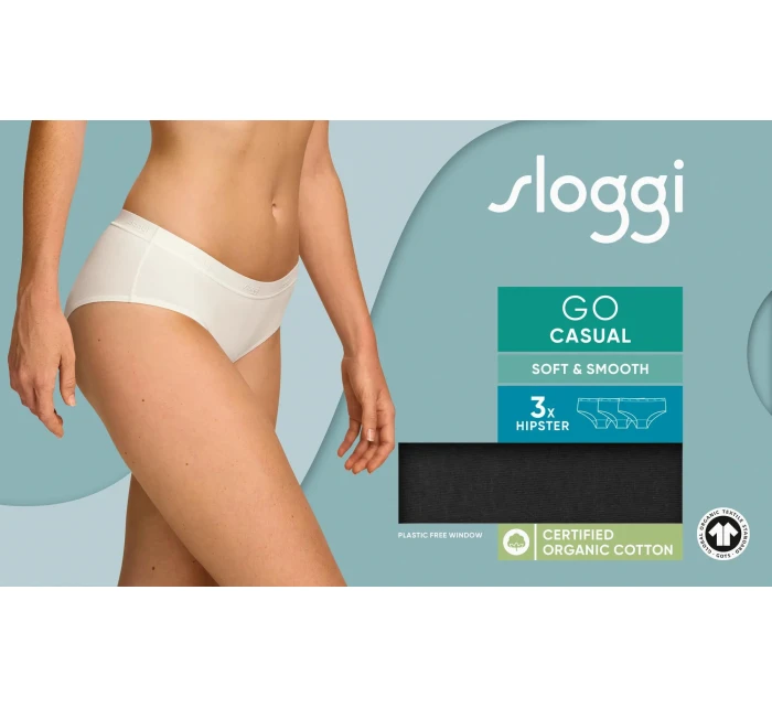 sloggi GO Casual Hipster 3P - BLACK - SLOGGI BLACK - SLOGGI