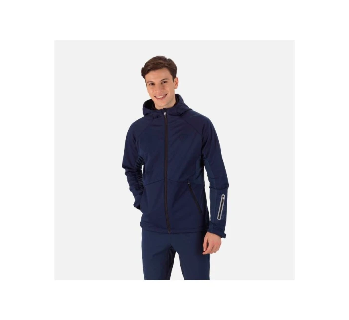 Bunda ROSSIGNOL Softshell Hoodie Jkt navy blue pánské Bunda ROSSIGNOL Softshell Hoodie Jkt navy blue pánské
