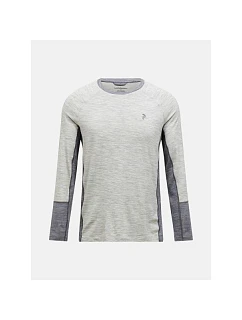Termotriko PEAK PERFORMANCE Magic Crew Wool-blend Baselayer Men, šedé