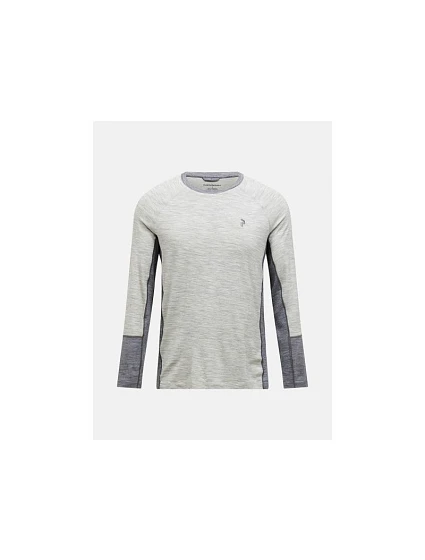 Termotriko PEAK PERFORMANCE Magic Crew Wool-blend Baselayer Men, šedé
