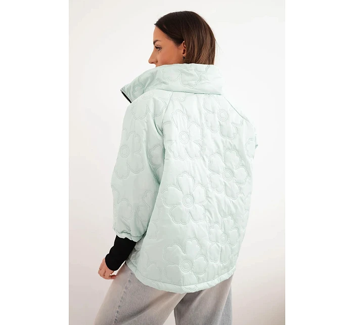 Dámská jarní prošívaná bunda s  a zipem model 22040182 - K-Fashion