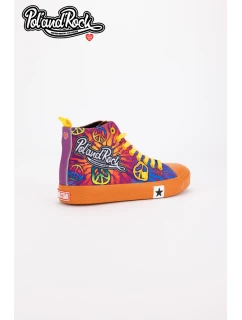 Tenisky Pol'and'Rock Festival X Big Star SS174502 Oranžové