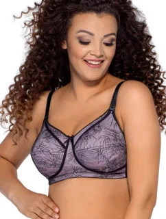 Dámská podprsenka AV 1997 černo/fialová - AVA