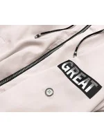 Světle béžový tenký asymetrický dámský přehoz přes oblečení (B8117-46) Světle béžový tenký asymetrický dámský přehoz přes oblečení (B8117-46)