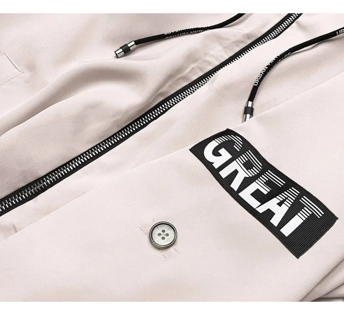 Světle béžový tenký asymetrický dámský přehoz přes oblečení (B8117-46) Světle béžový tenký asymetrický dámský přehoz přes oblečení (B8117-46)