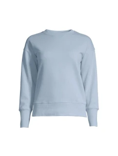 CASALL Froté mikina s krkem Natural Dye modrá