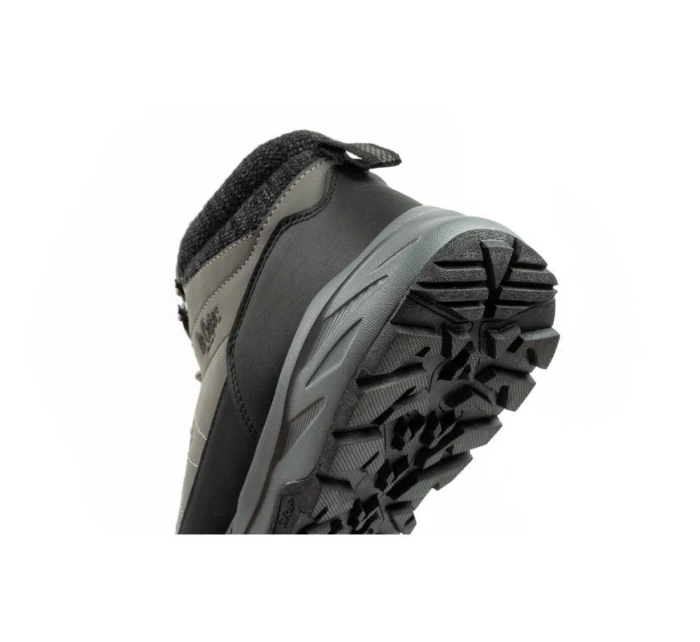 Lee Cooper pánská zimní trekingová zateplená kotníková obuv šedá