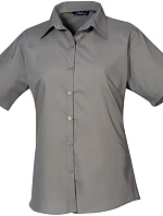 Premier PR 302 Popelínová halenka s krátkým rukávem 39.0302 dark grey