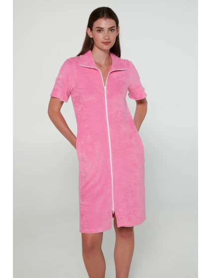 Šaty froté s krátkými rukávy model 19697685 - Vamp