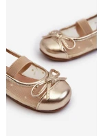 Dětské baletky s mašlí Zlaté Jellema Dětské baletky s mašlí Zlaté Jellema