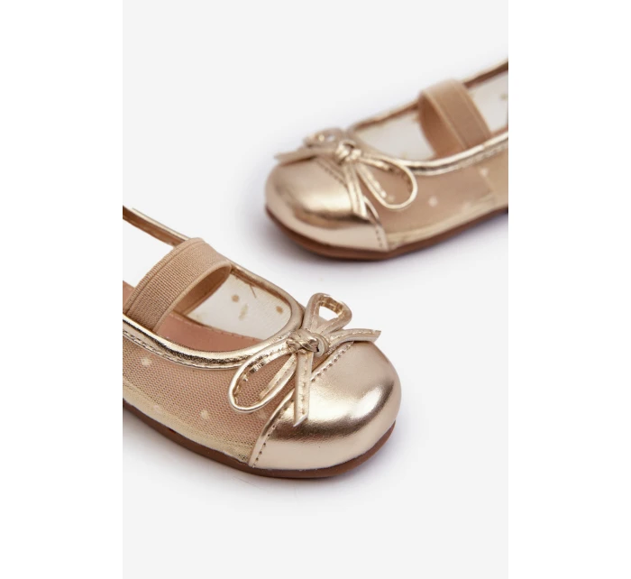 Dětské baletky s mašlí Zlaté Jellema Dětské baletky s mašlí Zlaté Jellema