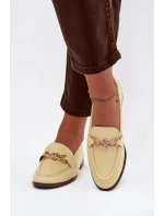 Dámské mokasíny s ozdobným detailem Žluté Rosynne Dámské mokasíny s ozdobným detailem Žluté Rosynne