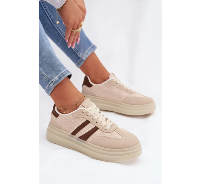 Dámské tenisky na platformě Béžové Galleria Dámské tenisky na platformě Béžové Galleria