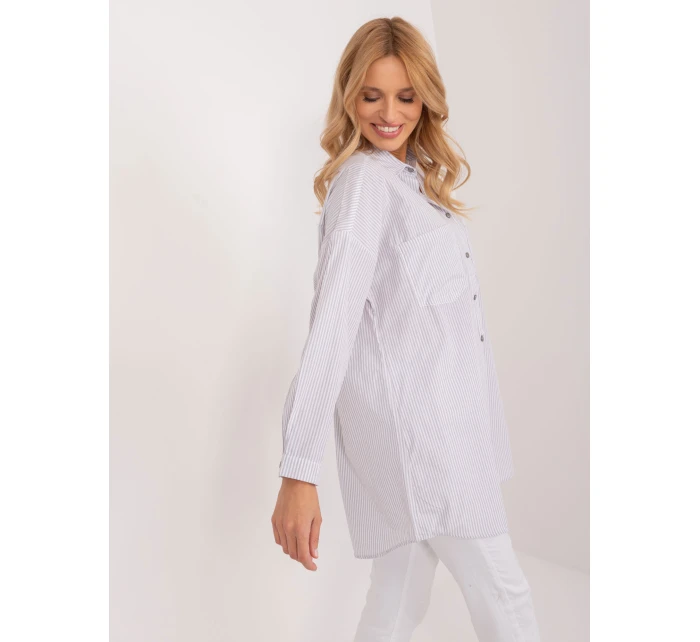 Košile BP KS 1012V 2.70 bílo-šedá