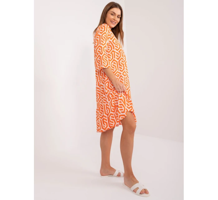 Šaty D73771M30214K oranžová Šaty D73771M30214K oranžová