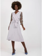 Šaty LK SK 507860.82P světle šedá Šaty LK SK 507860.82P světle šedá