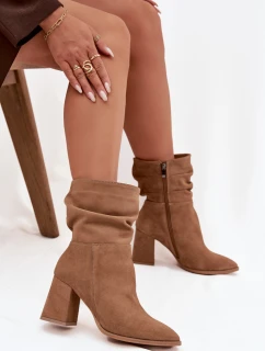 Boty na podpatku  model 220195 Step in style