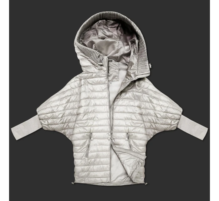 Dámská netopýří bunda v barvě ecru Minority (P3-6913-12)