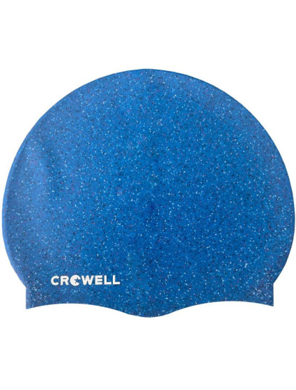 Silikonová plavecká čepice Crowell Recycling v perleťově modré barvě.5