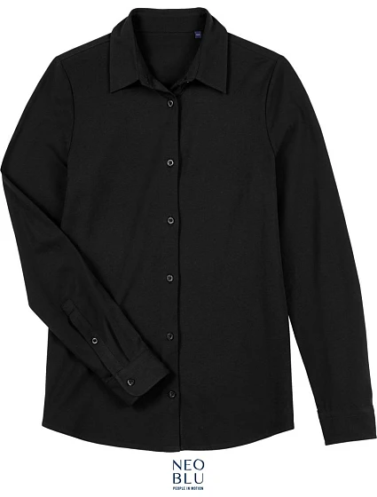 Women Halenka s dlouhým rukávem deep black model 22499725 - NEOBLU Women Halenka s dlouhým rukávem deep black model 22499725 - NEOBLU