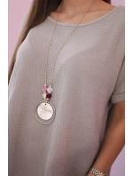 Mušelínová halenka s náhrdelníkem fango