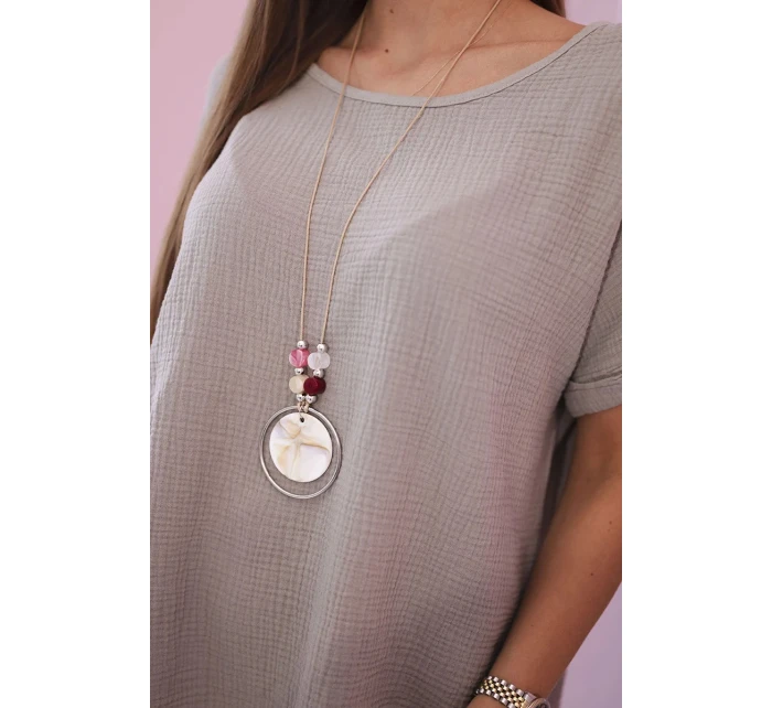 Mušelínová halenka s náhrdelníkem fango