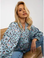 Dámská košile LK KS  černá a modrá  model 18132708 - FPrice