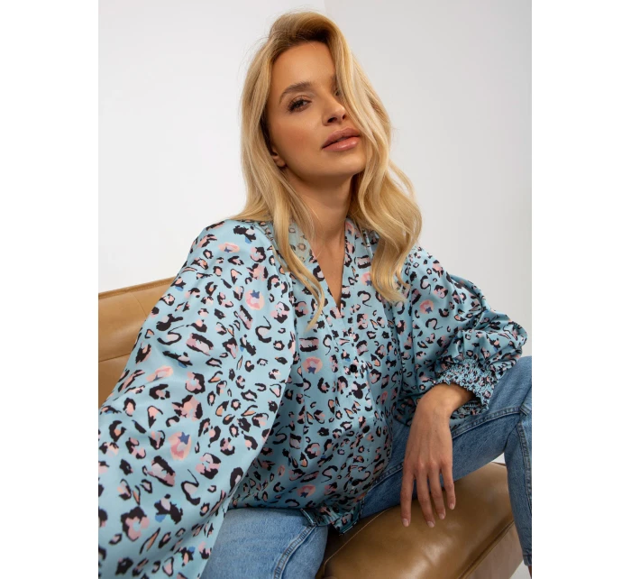 Dámská košile LK KS  černá a modrá  model 18132708 - FPrice