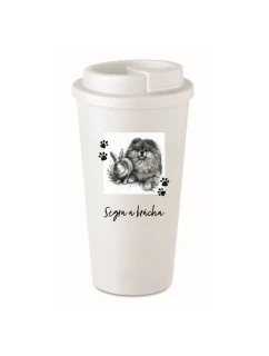 Personalizovaný cestovní termohrnek - fotografie s mazlíčkem