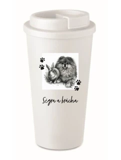 Personalizovaný cestovní termohrnek - fotografie s mazlíčkem