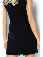 Dámské společenské šaty model 15042399 bez rukávů krátké černé Černá - numoco