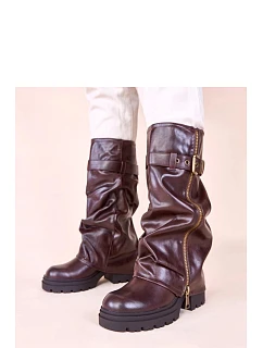Kozačky na podpatku model 230774 Solea