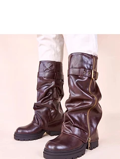 Kozačky na podpatku  model 230774 Solea