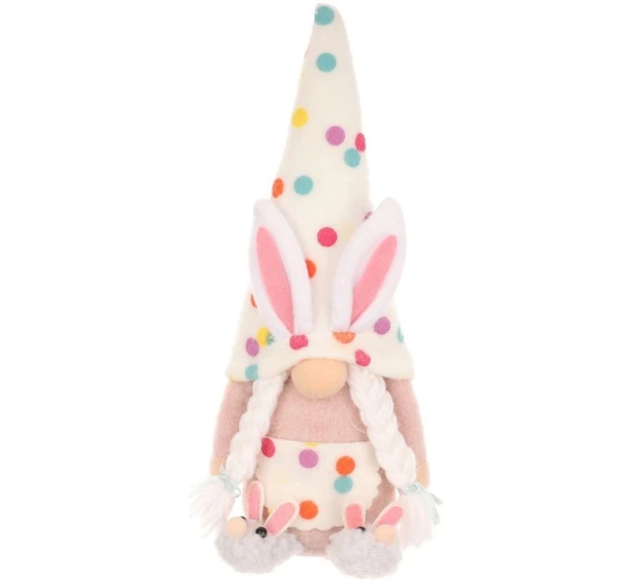 SKŘÍTEK SKŘÍTEK ZAJÍC 25CM HRÁŠEK DÍVKA JARNÍ DEKORACE