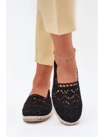 Krajkové Espadrilky Dámské Černé model 21701546 - Boto Krajkové Espadrilky Dámské Černé model 21701546 - Boto